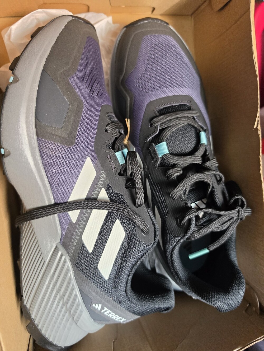 ADIDAS WOMEN'S 8 TERREX BLUE Black